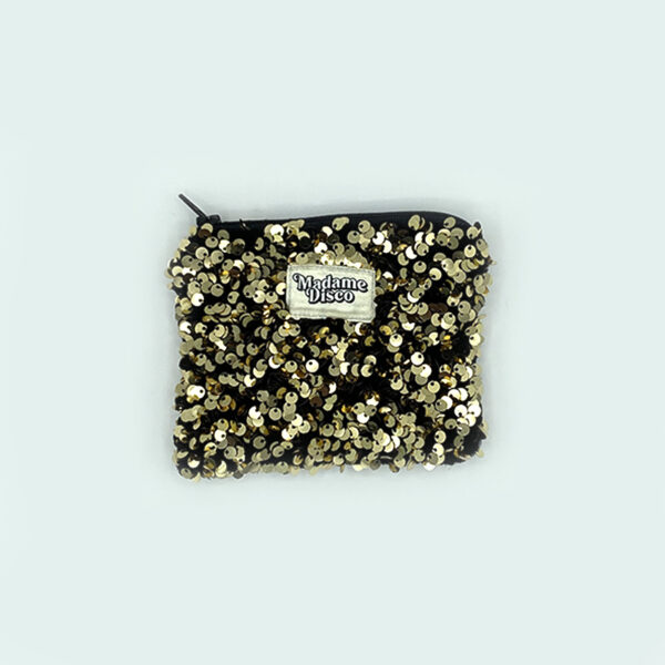 Porte-monnaie sequins or