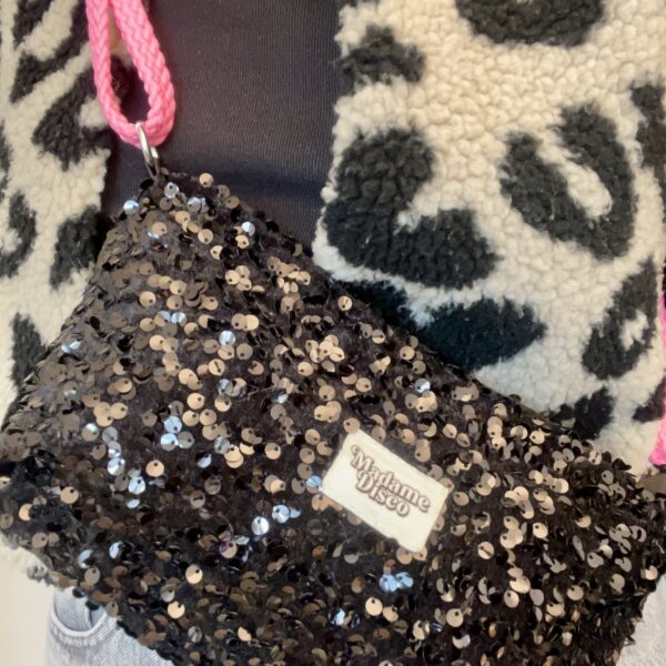 Sac à main avec anse réglable et interchangeable SEQUIN NOIR !
